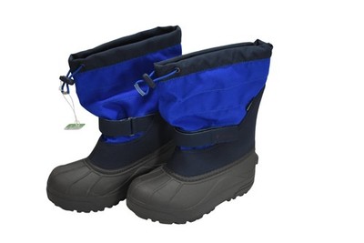 Columbia Powderbug Plus II Boots Youth Size 3 Blue Waterproof Insulated Snow