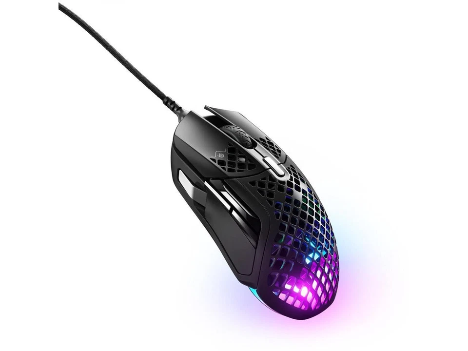 SteelSeries Aerox 5 Lightweight 1800CPI Wired RGB Gaming Mouse - Image 4 of 4