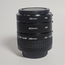 Kenko DG Extension Tube Set Nikon F Mount 12mm 20mm 36mm Auto Macro w/ Box