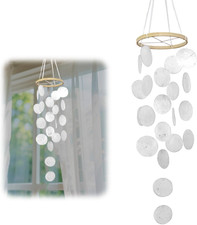 Conchiglia a Vento Boho Decorativo Acchiappasogni, in Madreperla, per Esterni, D