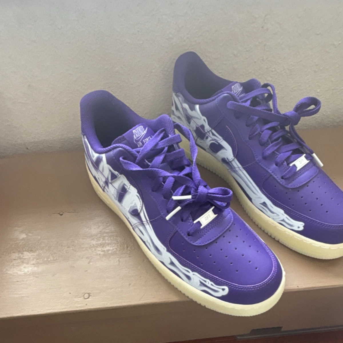 Nike Air Force 1 Low Purple Skeleton for Sale | Authenticity