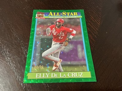 2026 Topps Series 2 Elly De La Cruz #91AS-17 1991 AllStar Green Crackle /99 Reds