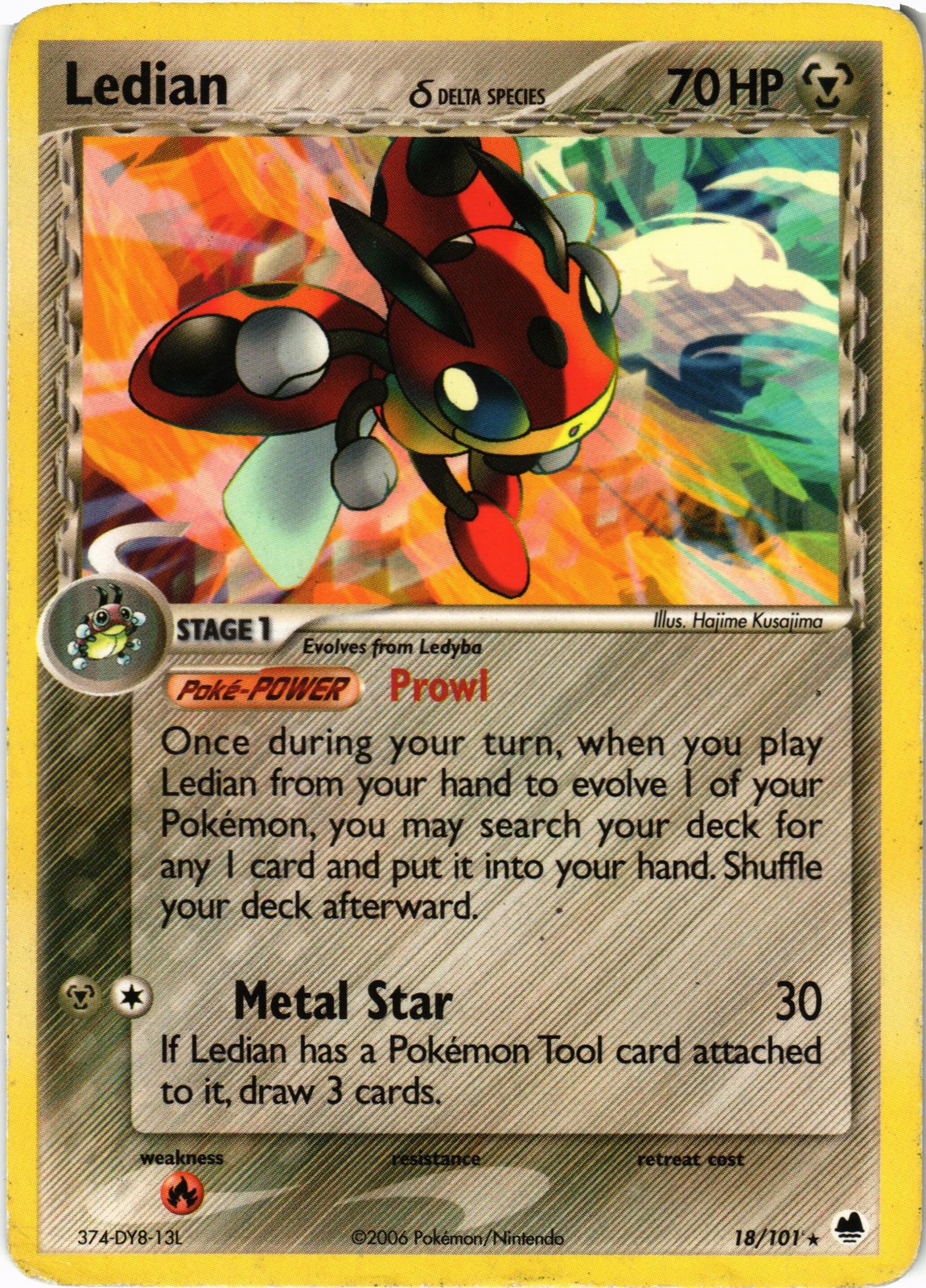 Dragon Frontiers #18/101 Ledian (Delta Species)