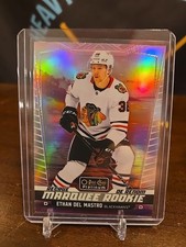 2024-25 O-Pee-Chee Platinum Marquee Rookie Ethan Del Mastro Sunset RC Blackhawks
