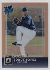 2016 Panini Donruss Optic Rated Rookies Orange 117/199 Jorge Lopez #64 gh4