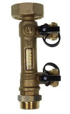 Durchflussmesser Abgleichventil Füll Spülventil 1"x 1 1/2" Pumpenverschraubung