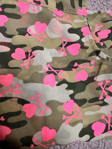 Faded Glory Button Up Sleeveless Blouse Green And Pink Little Girls Size Medium - Picture 6 of 6