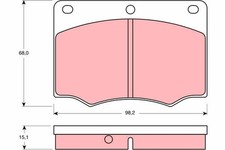 Plaquette de frein Ford CONSUL