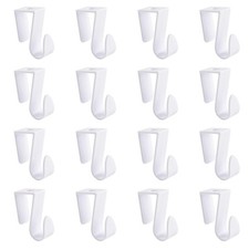 Over Cabinet Door Hooks, 16Pcs Plastic Multi-Purpose Over The Cupboard Drawer...