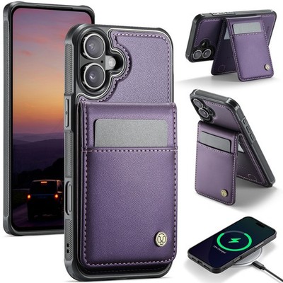 Detachable Wallet PU Leather Back Case For iPhone 16 17 Pro Max 15 14 13 11 7 8