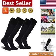 Over Knee High Socks in Black Perfect for Soccer and Team Sports Performance