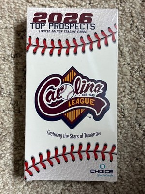 2026 CAROLINA LEAGUE CAR TOP PROSPECTS SET SEALED IN HAND LOADED WITH PROSPECTS