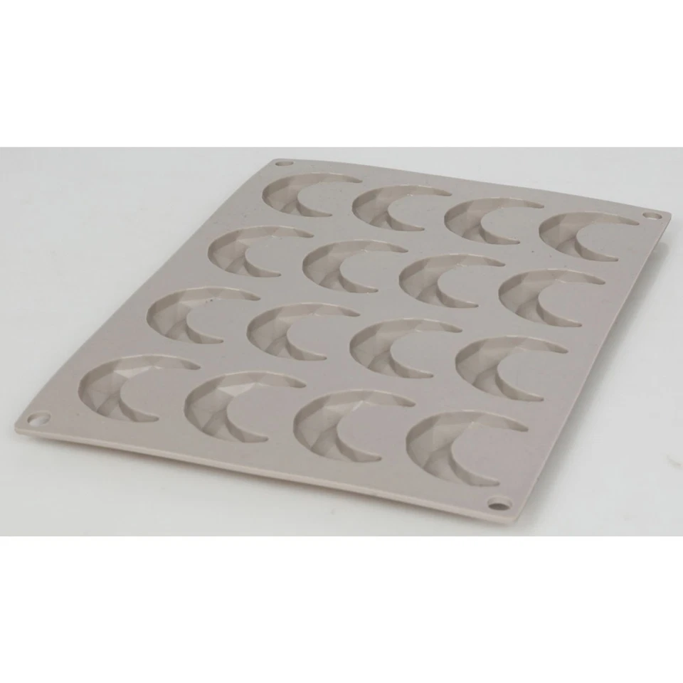 12x Silikon Backform Vanillekipferl Silikonform für Plätzchen Weihnachtsgebäck - Bild 3 von 4