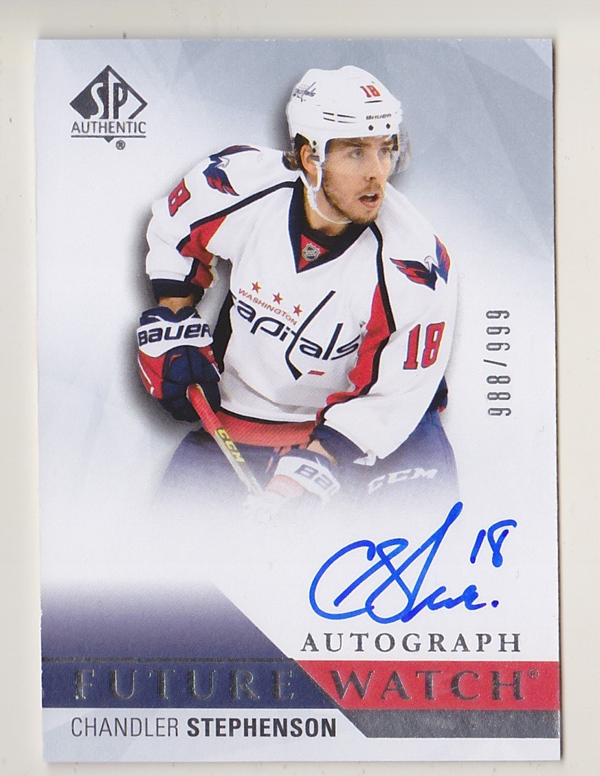 2015-16 SP Authentic Chandler Stephenson /999 Auto Rookie Future Watch Capitals