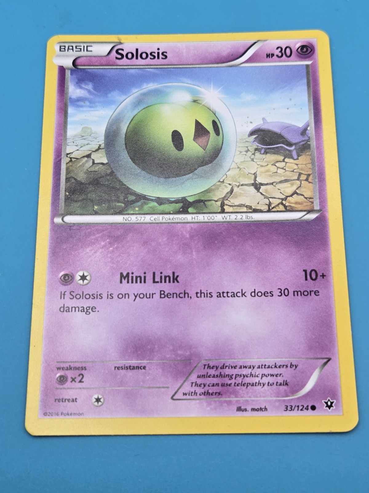 Solosis 33/124 Fates Collide Regular - Pokémon Card LP
