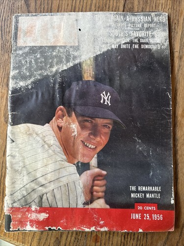 LIFE MAGAZINE - June 25 1956 - Mickey Mantle - New York Yankees