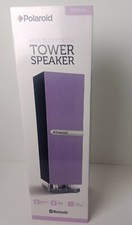 Polaroid Mini Bluetooth Tower Speaker Remote Rechargeable PURPLE Rare NEW