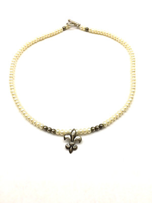 Perlenkette Fluer De Lis Mignon Faget