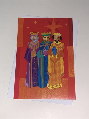 Hallmark Image Art Christmas Card: Three Wise Men Wishing You Joy Hope Wonder - 第 1/4 張圖片