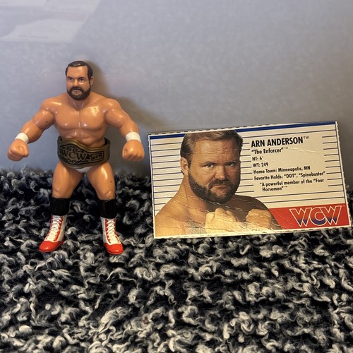 Vintage 1990 Galoob WCW Arn Anderson Bald Spot A/B...