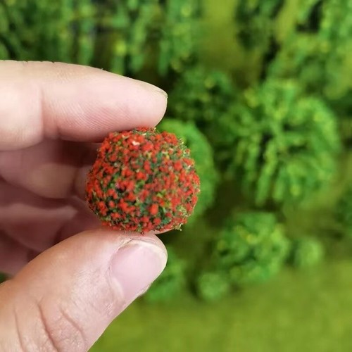 1SET DIY Model Multicolor Shrubs Ball HO/OO Scale Miniatures Lawns Garden Scene - Picture 10 of 11