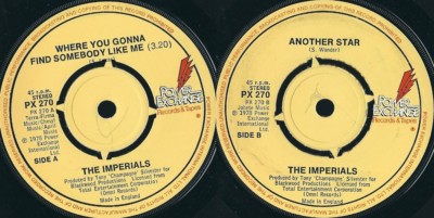 45 GIRI THE IMPERIALS    WHERE YOU GONNA FIND SOMEBODY LIKE ME // ANOTHER STAR 