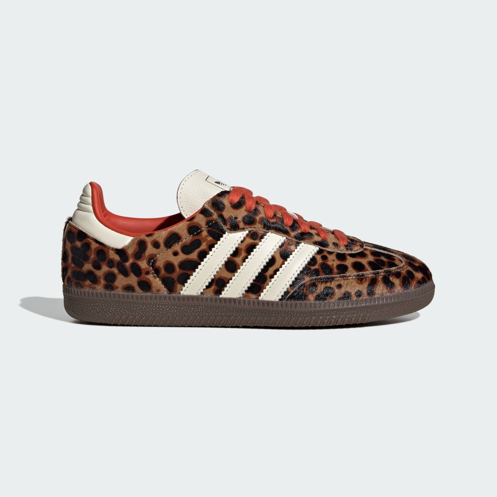 PONY ADIDAS Samba OG stampa leopardata Preloved rosso sporco bianco taglie UK5.5_6_7