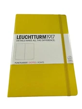 Leuchtturm1917-  Medium A5 Dotted- Notebook Hardcover(Yellow) - NEW!