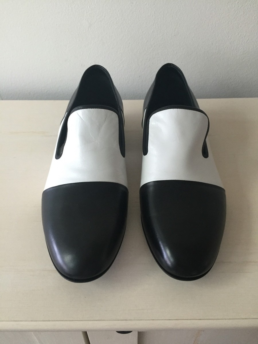 NIB Auth Celine Black White Loafers 39.5 | eBay
