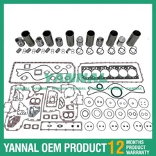 6X Overhaul Kit With Gasket Set For John Deere 6068 Engine