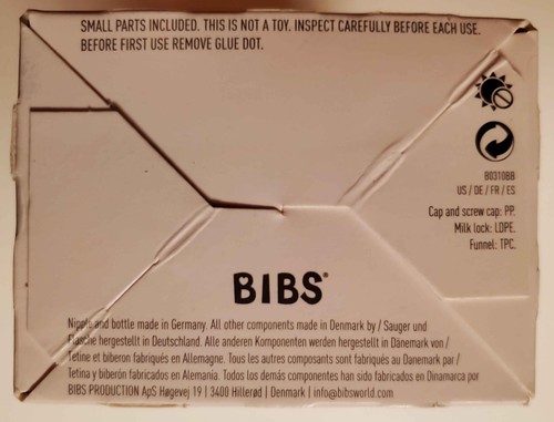 BIBS Baby Glass Bottle Complete Set - 110ml 4 Ounces - New In Box - Picture 7 of 7