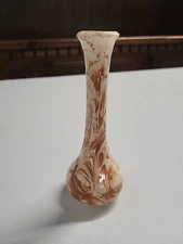 Vintage Alaska Clay Vase 6” Swirled Retro MCM Clay  Art Pottery USA Home Decor