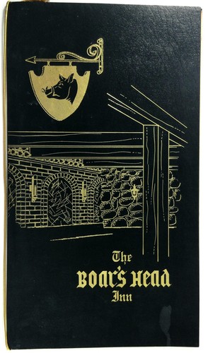 1970 Original Menu THE BOAR'S HEAD INN Restaurant Dearborn Heights Michigan