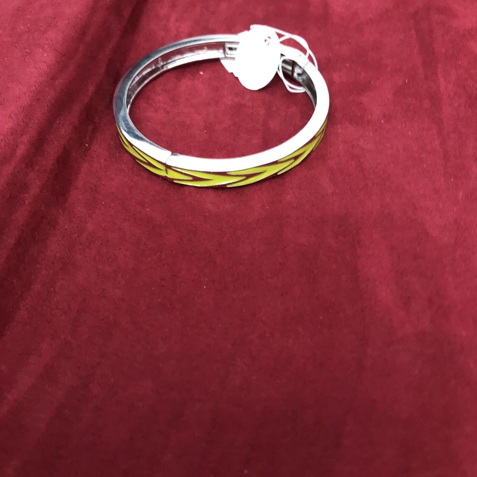 Женский браслет Lia Sophia желтый зеленый серебристый шеврон браслет эластичный - Изображение 4 из 4