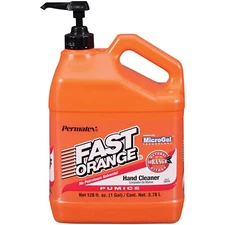 Permatex 25219 Fast Orange Pumice Pump Hand Cleaner Lanolin & Jojoba 1 Gallon