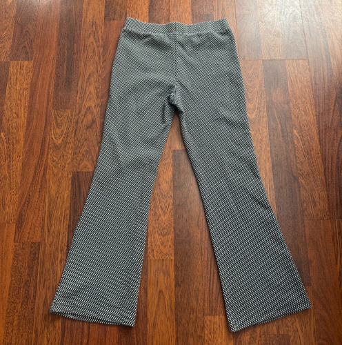 365 Kids Garanimals Black White Pattern Pants Sparkle Waistband Bootcut Size 10 - Imagen 2 de 5