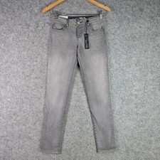 Gap Kids Jeans 10 Regular Grey Denim Super Skinny Adjustable Waist Mid Rise NEW
