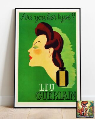 Liu Guerlain Parfum Werbefoto / Poster bis 36 Zoll