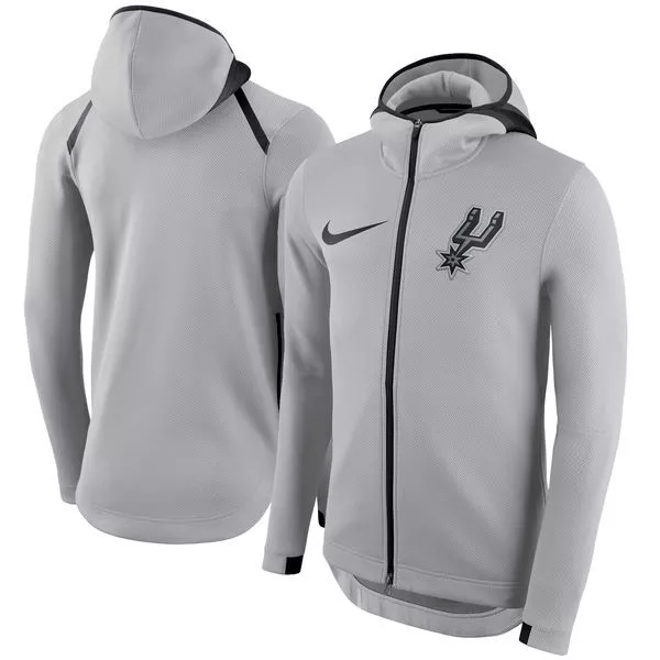 Men s Nike NBA San Antonio Spurs Therma Flex Showtime Full Zip Hoodie 3XL NWT