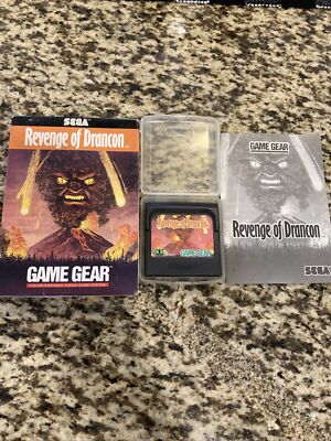 Revenge Of Drancon (Sega Game Gear) Game And Box And Manual