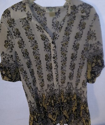 Heirloom Limited Blouse XL Floral Design PreOwned