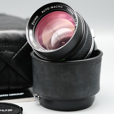 mint OLYMPUS OM-Systems ZUIKO AUTO - MACRO 135mm f/4.5  - lens made in Japan