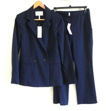 BCBGeneration Pants Suit Double Breasted Blazer/Crop High-Rise Pants Size 2XS