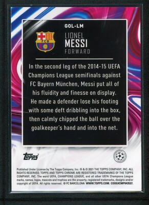 topps Chrome GOLAZO メッシ　199シリ 2023-24 Topps Chrome UEFA Club Competitions - Golazo Lionel