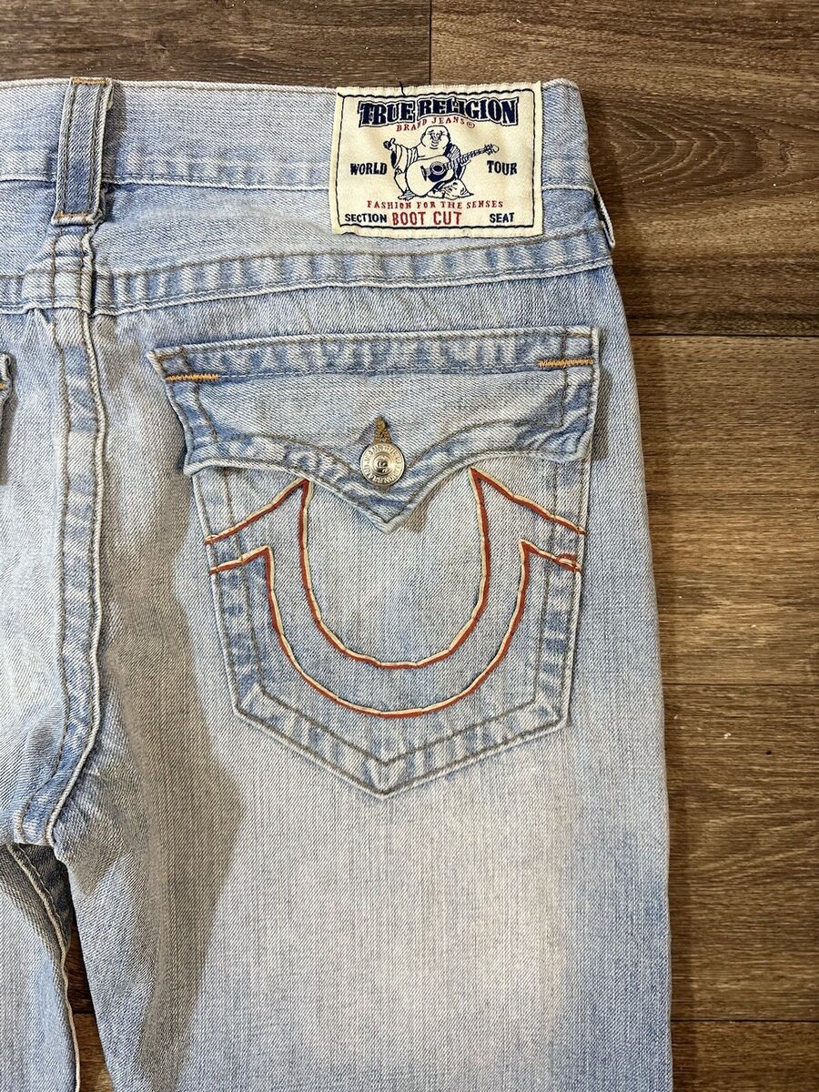 TRUE RELIGION デニム 3622 TRUE RELIGION トゥルーレリジョン BILLY W34 L33 刺繍 虎