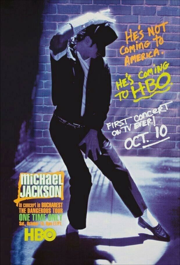 Michael Jackson 24 x 36 HBO Poster Advert For The 1992 