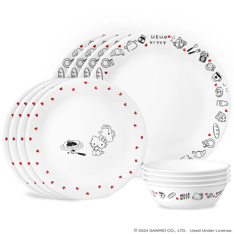 Corelle® Hello Kitty®, Very Delicious 12-piece Dinnerware Set