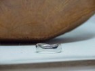 Sterling 1 Diamond Ring Wide Band Modern Sz 5 4.0Gr Vintage Criss Cross — photo 4
