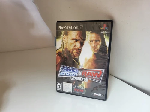 WWE SmackDown vs. Raw 2009  Featuring ECW  PS2 DISK & CASE No MANUAL TESTED #C10