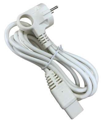 2 m Netzkabel für Monitor PC Wasserkocher Kabel EU 2 PIN Eurostecker